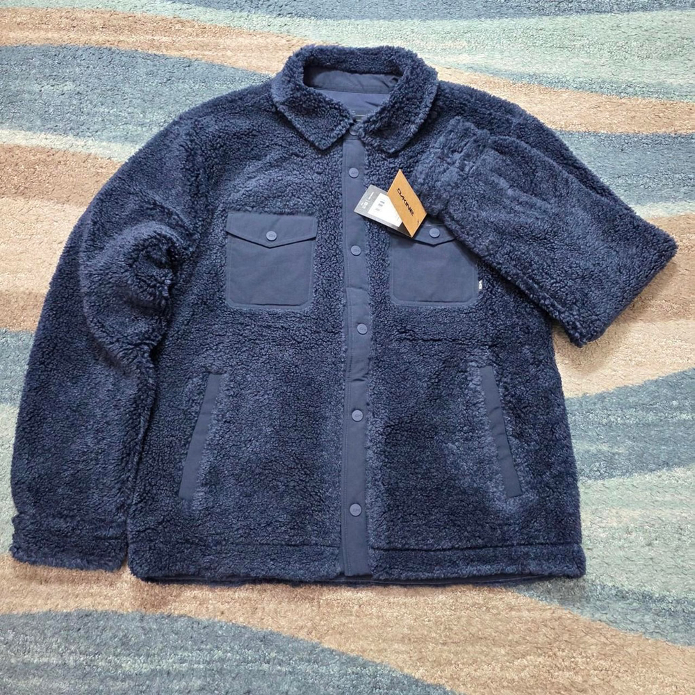 Dakine Men’s Sherpa Fleece Jacket Navy Size M NWT Outdoor